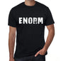 Enorm Mens Retro T Shirt Black Birthday Gift 00553 - Black / Xs - Casual