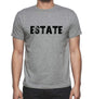 Estate Grey Mens Short Sleeve Round Neck T-Shirt 00018 - Grey / S - Casual