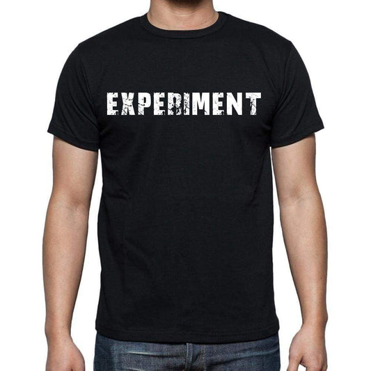 Experiment Mens Short Sleeve Round Neck T-Shirt Black T-Shirt En