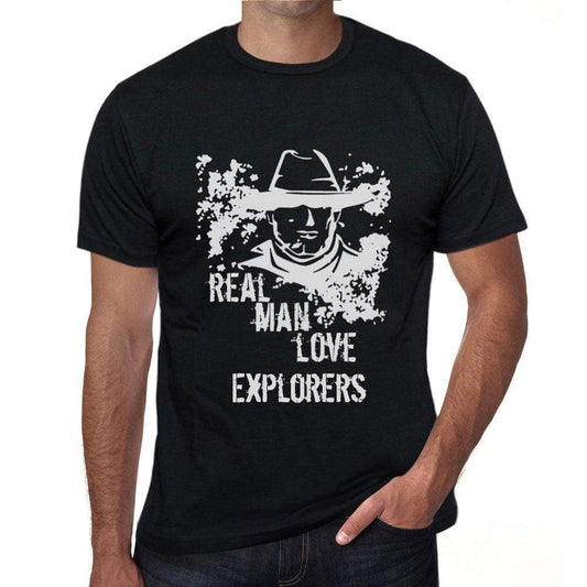 Explorers Real Men Love Explorers Mens T Shirt Black Birthday Gift 00538 - Black / Xs - Casual
