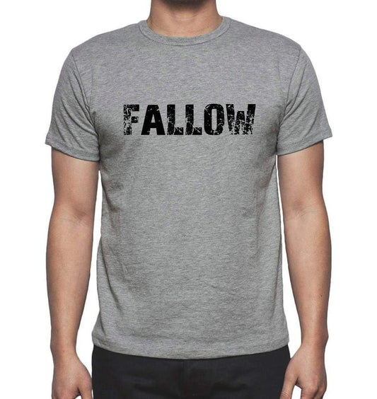 Fallow Grey Mens Short Sleeve Round Neck T-Shirt 00018 - Grey / S - Casual