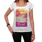 Farol Escape To Paradise Womens Short Sleeve Round Neck T-Shirt 00280 - White / Xs - Casual