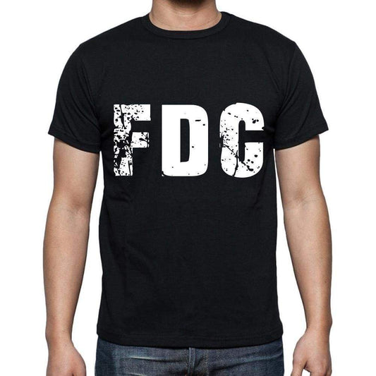 Fdc Men T Shirts Short Sleeve T Shirts Men Tee Shirts For Men Cotton Black 3 Letters - Casual