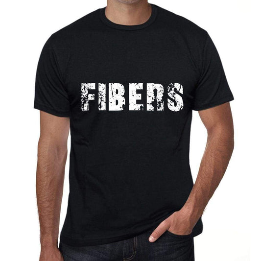 Fibers Mens Vintage T Shirt Black Birthday Gift 00554 - Black / Xs - Casual