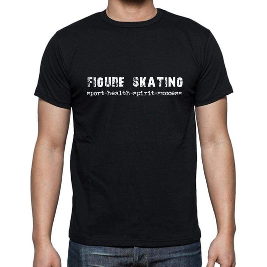 Figure Skating Sport-Health-Spirit-Success Mens Short Sleeve Round Neck T-Shirt 00079 - Casual