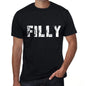 Filly Mens Retro T Shirt Black Birthday Gift 00553 - Black / Xs - Casual