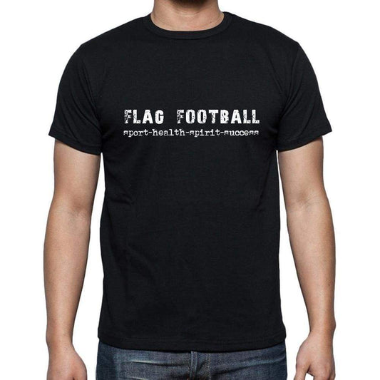 Flag Football Sport-Health-Spirit-Success Mens Short Sleeve Round Neck T-Shirt 00079 - Casual