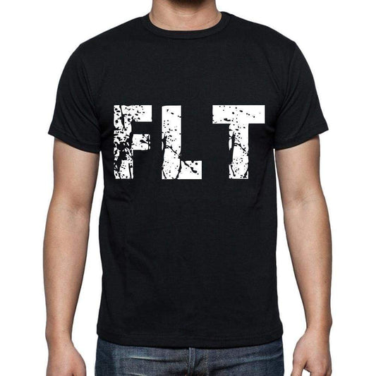 Flt Men T Shirts Short Sleeve T Shirts Men Tee Shirts For Men Cotton Black 3 Letters - Casual