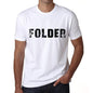 Folder Mens T Shirt White Birthday Gift 00552 - White / Xs - Casual