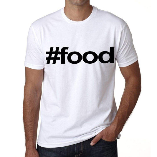 Food Hashtag Mens Short Sleeve Round Neck T-Shirt 00076