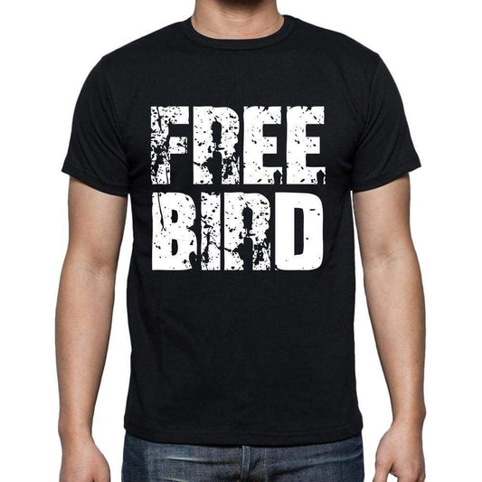 Free Bird Mens Short Sleeve Round Neck T-Shirt Black T-Shirt En