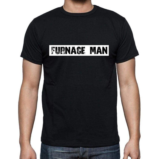 Furnace Man T Shirt Mens T-Shirt Occupation S Size Black Cotton - T-Shirt
