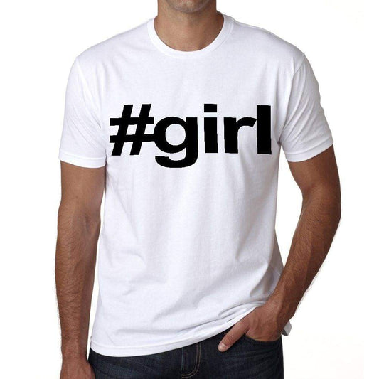 Girl Hashtag Mens Short Sleeve Round Neck T-Shirt 00076