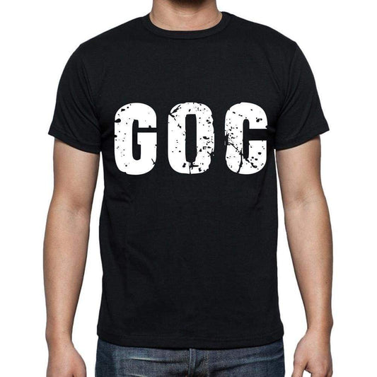 Goc Men T Shirts Short Sleeve T Shirts Men Tee Shirts For Men Cotton Black 3 Letters - Casual