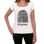 Gorgeous Fingerprint White Womens Short Sleeve Round Neck T-Shirt Gift T-Shirt 00304 - White / Xs - Casual