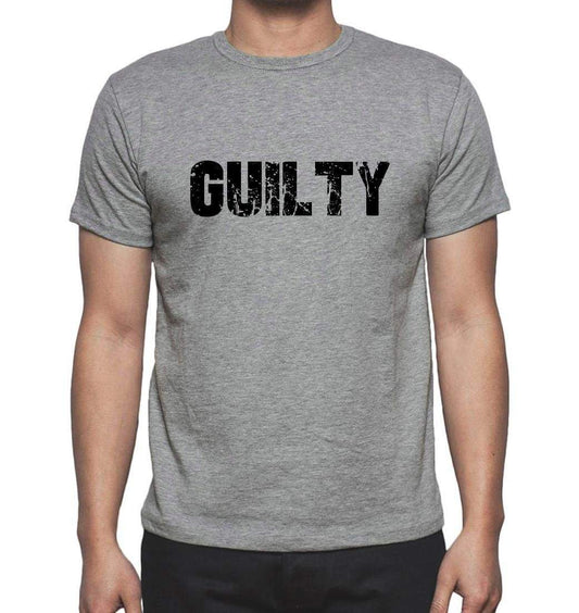 Guilty Grey Mens Short Sleeve Round Neck T-Shirt 00018 - Grey / S - Casual