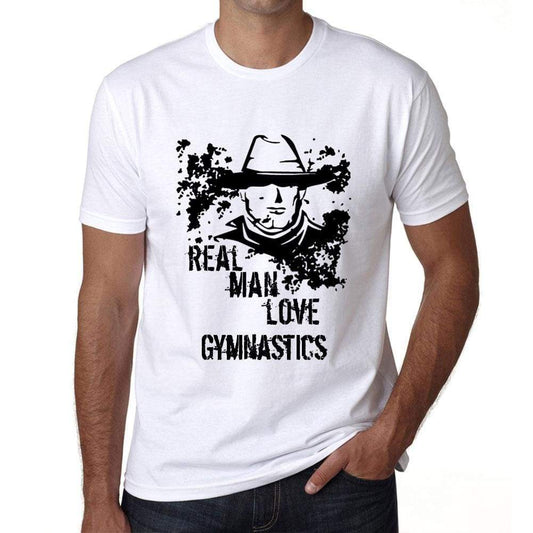 Gymnastics Real Men Love Gymnastics Mens T Shirt White Birthday Gift 00539 - White / Xs - Casual