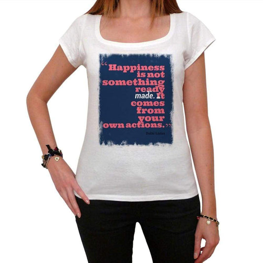 Happiness Is Not Something 1 White Womens T-Shirt 100% Cotton 00168
