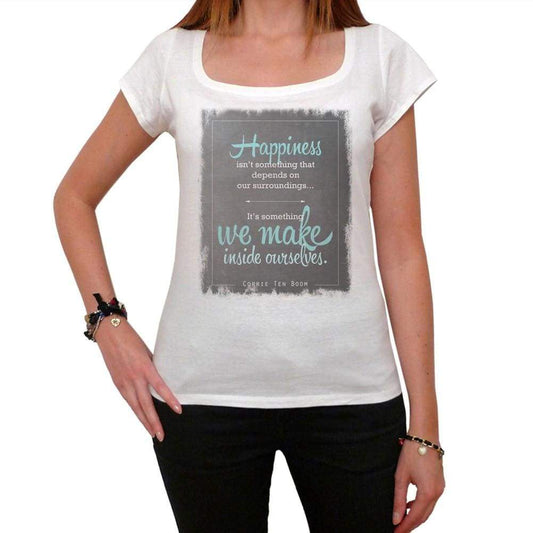 Happiness Is Not Something 2 White Womens T-Shirt 100% Cotton 00168
