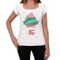 Happy Bday To Me 85 Womens T-Shirt White Birthday Gift 00466 - White / Xs - Casual