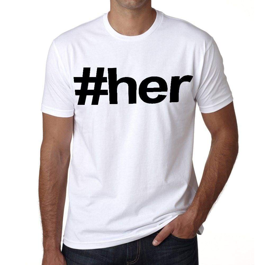 Her Hashtag Mens Short Sleeve Round Neck T-Shirt 00076