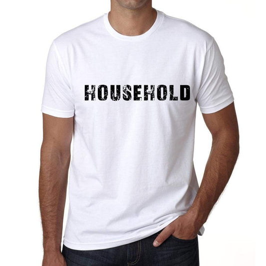Household Mens T Shirt White Birthday Gift 00552 - White / Xs - Casual