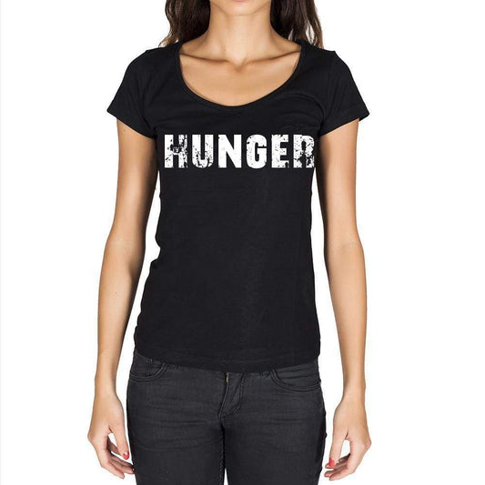 Hunger Womens Short Sleeve Round Neck T-Shirt - Casual