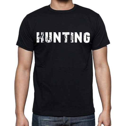 Hunting Mens Short Sleeve Round Neck T-Shirt Black T-Shirt En