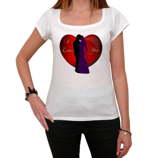 I Love You Valentine Tshirt White Womens T-Shirt 00157