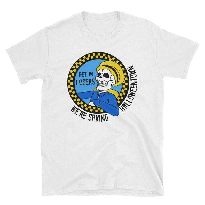 Get In Losers We're Saving Halloweentown Shirt Benny's Skeleton Taxi, Funny Halloween T shirt