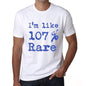 Im Like 100% Rare White Mens Short Sleeve Round Neck T-Shirt Gift T-Shirt 00324 - White / S - Casual
