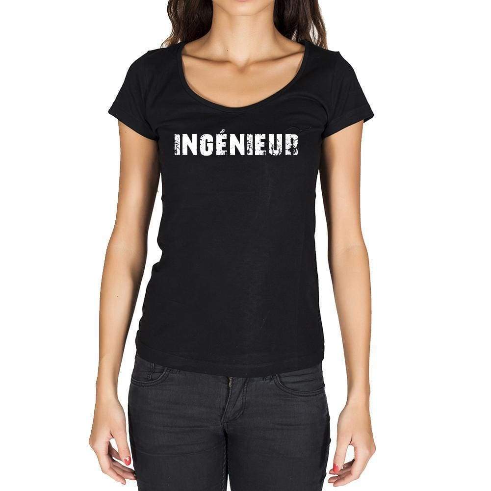 Ingénieur French Dictionary Womens Short Sleeve Round Neck T-Shirt 00010 - Casual