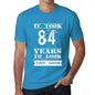 It Took 84 Years To Look This Good Mens T-Shirt Blue Birthday Gift 00480 - Blue / Xs - Casual
