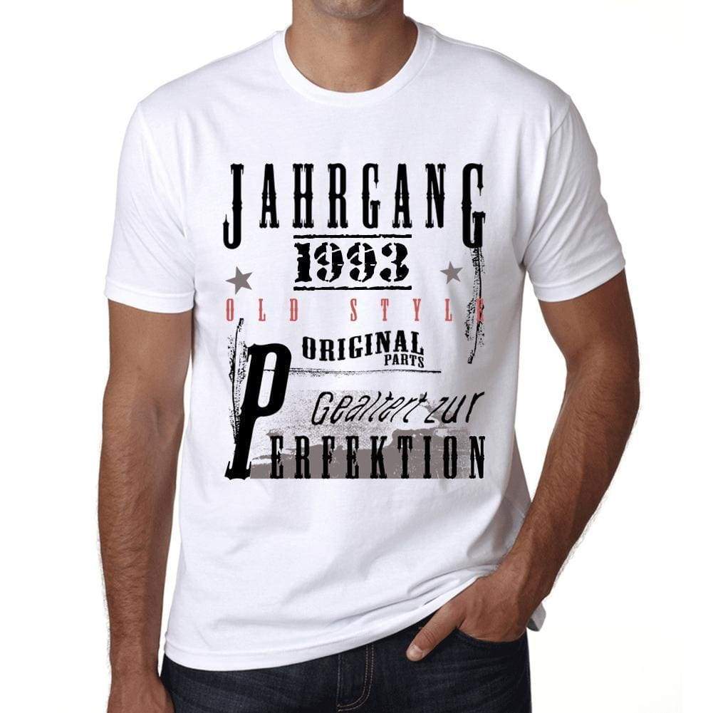 Jahrgang Birthday 1993 Mens Short Sleeve Round Neck T-Shirt Gift T-Shirt 00350 - White / Xs - Casual