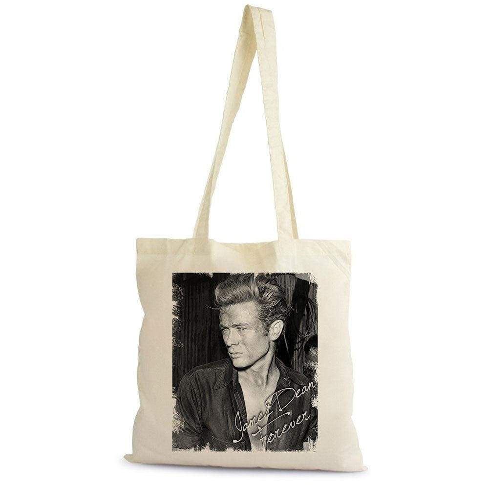 James Dean Tote Bag Shopping Natural Cotton Gift Beige 00272 - Beige / 100% Cotton - Tote Bag
