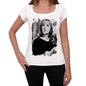 Jeanne Moreau Retro Womens T-Shirt White Birthday Gift 00514 - White / Xs - Casual