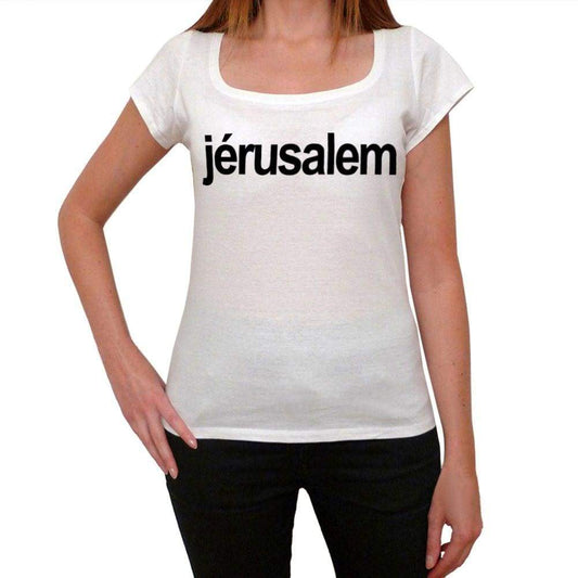 Jérusalem Womens Short Sleeve Scoop Neck Tee 00057
