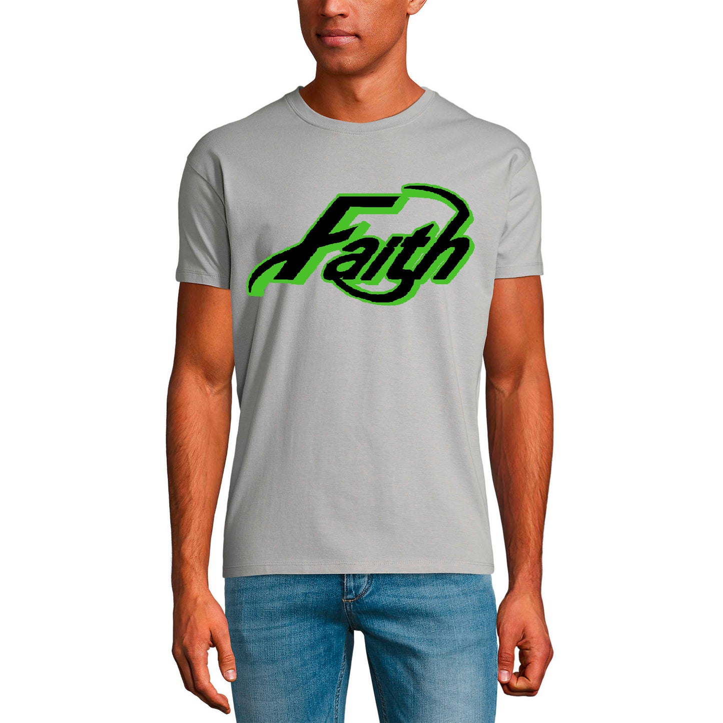 T-shirt ULTRABASIC pour hommes Faith - Chemise religieuse de la Bible du Christ