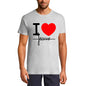 T-Shirt ULTRABASIC Homme J'aime Jésus - Chemise Religieux Coeur