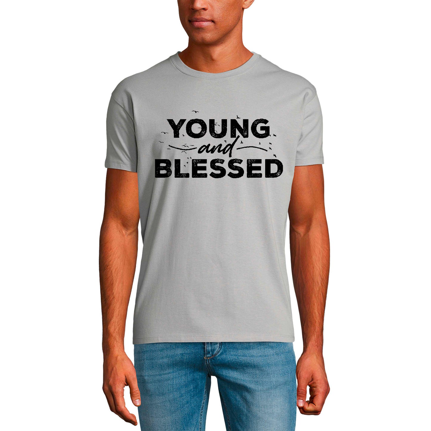 T-shirt ULTRABASIC pour hommes Jeunes et Bienheureux - Chemise religieuse biblique