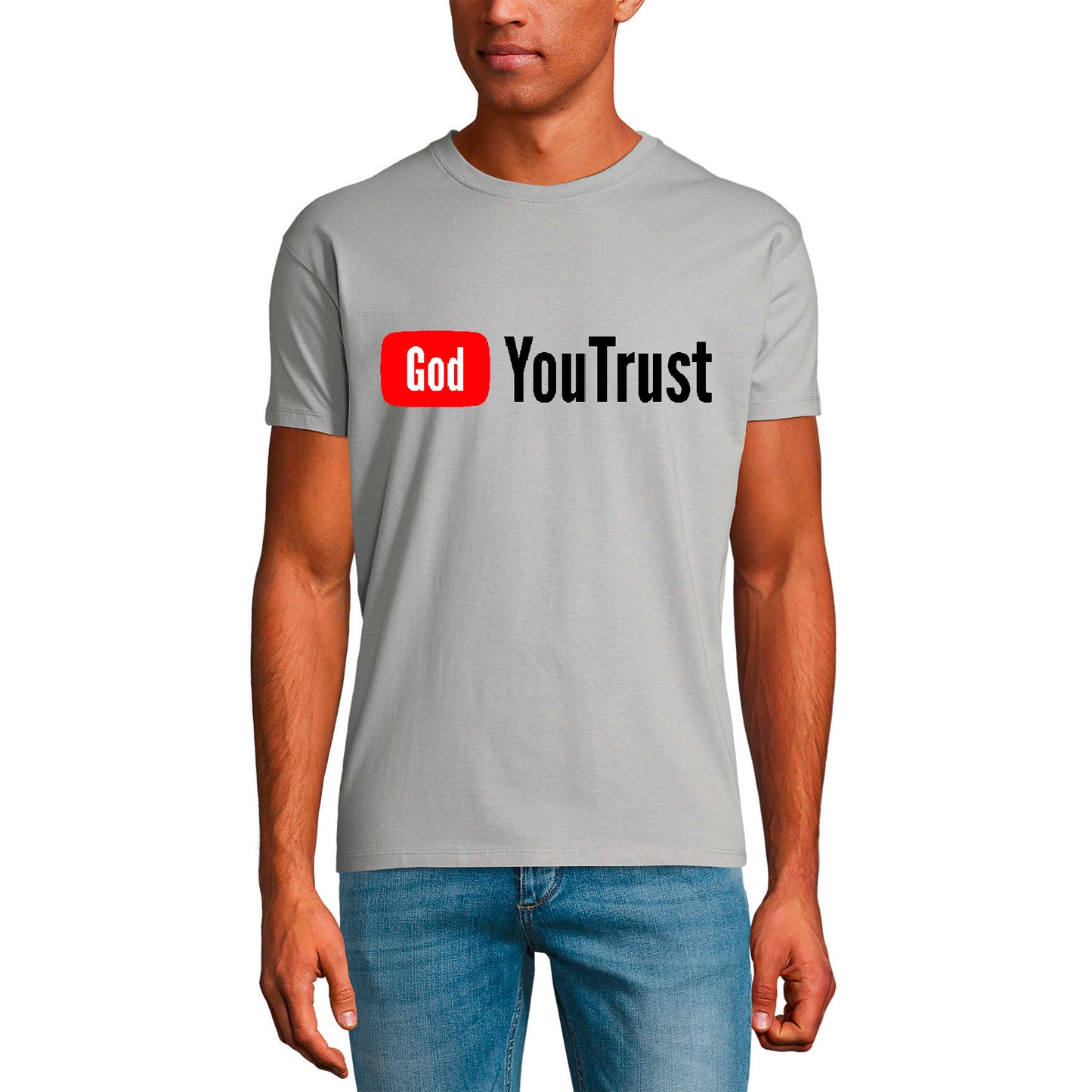 T-shirt religieux ULTRABASIC pour hommes Dieu en qui vous avez confiance - Chemise Christ