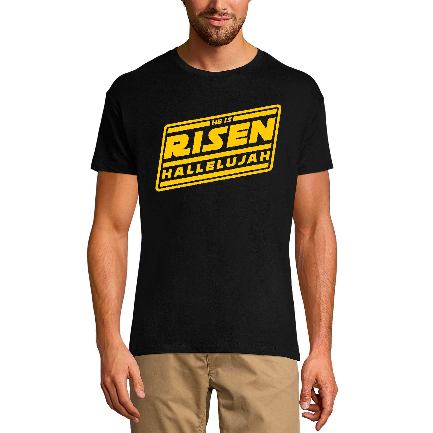 T-shirt religieux ULTRABASIC pour hommes Il est ressuscité Alléluia - Chemise Bible Christ