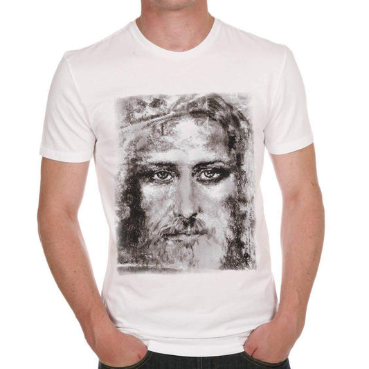 Jesus Christ Grey Celebrity Mens T-Shirt 7015497