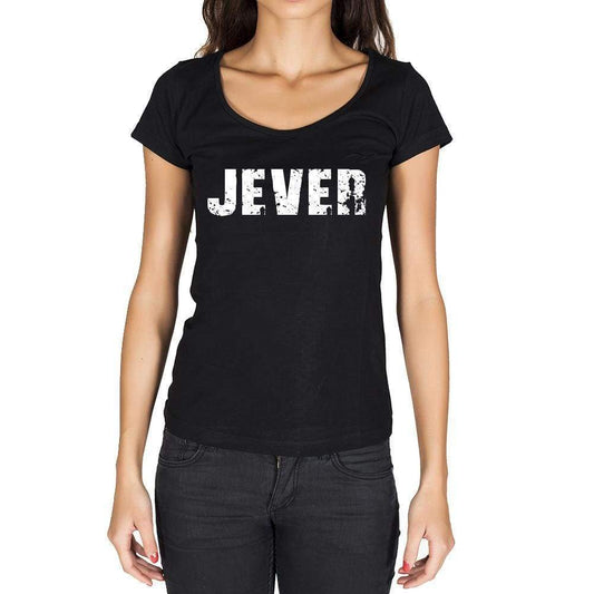 Jever German Cities Black Womens Short Sleeve Round Neck T-Shirt 00002 - Casual