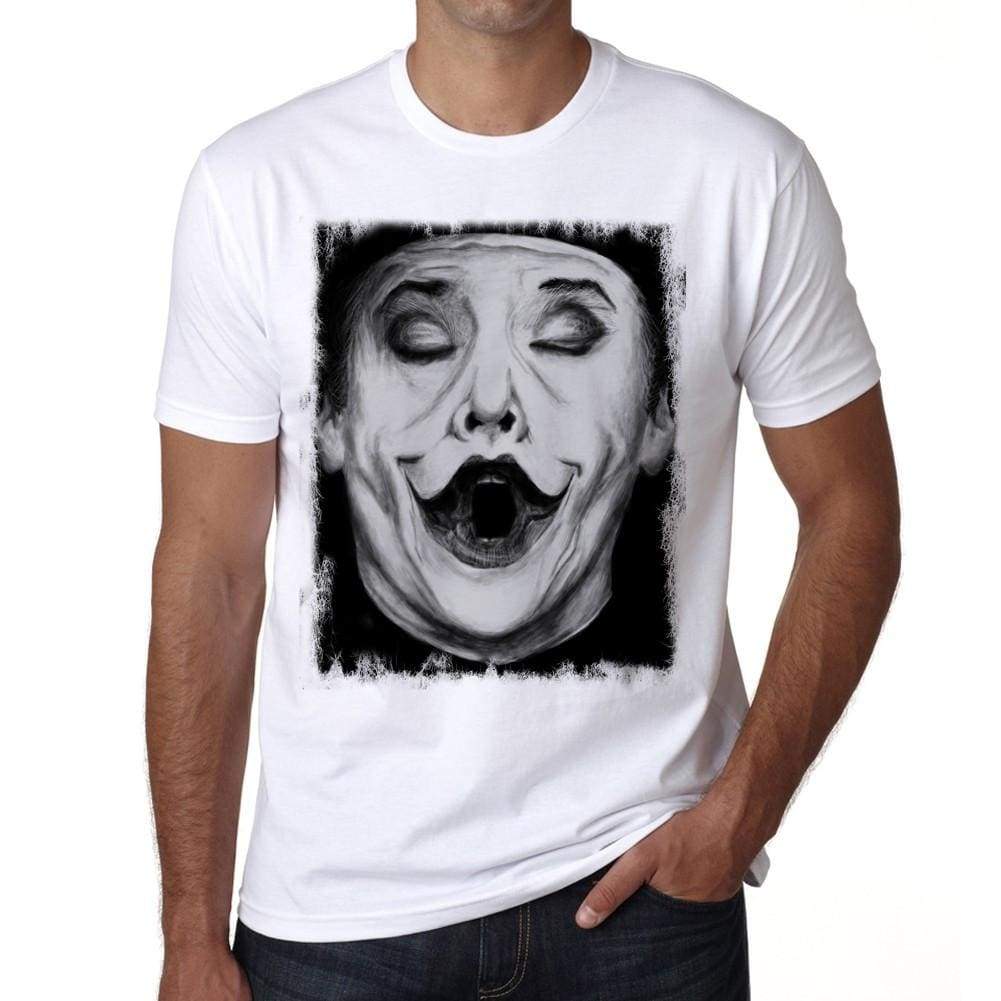 Joker Face Mens Tee White 100% Cotton 00164