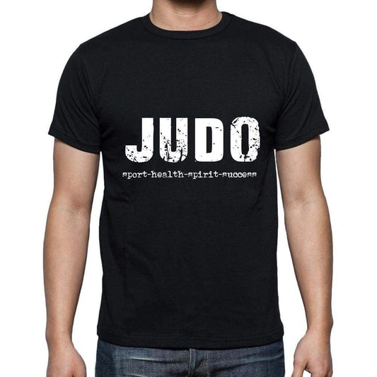 Judo Sport-Health-Spirit-Success Mens Short Sleeve Round Neck T-Shirt 00079 - Casual