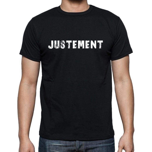 Justement French Dictionary Mens Short Sleeve Round Neck T-Shirt 00009 - Casual