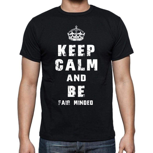 Keep Calm T-Shirt Fair Minded Mens Short Sleeve Round Neck T-Shirt - Casual