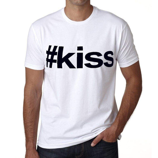 Kiss Hashtag Mens Short Sleeve Round Neck T-Shirt 00076