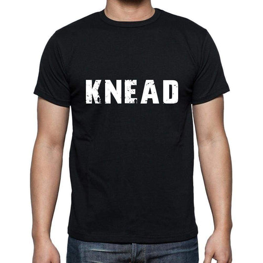 Knead Mens Short Sleeve Round Neck T-Shirt 5 Letters Black Word 00006 - Casual